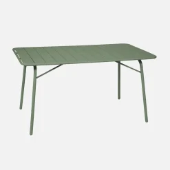 Klappbarer Gartentisch aus Stahl für 6 Personen