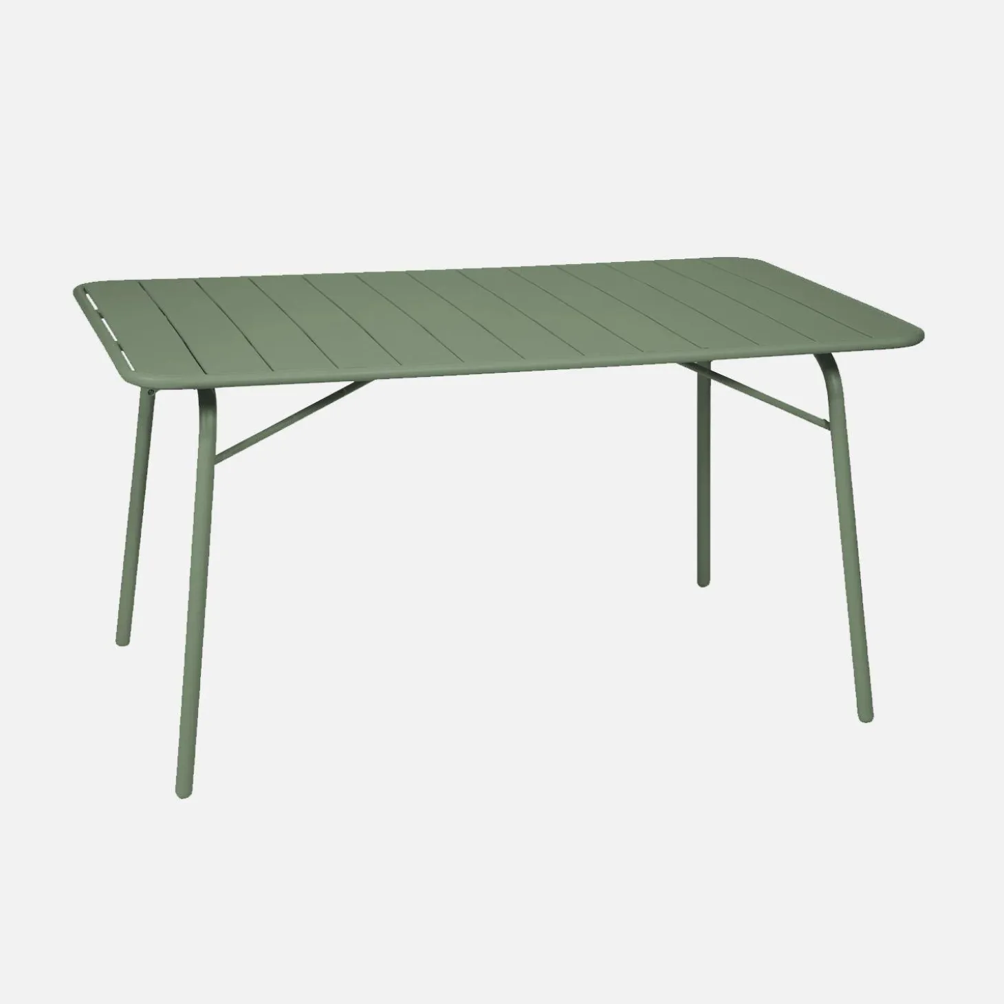Klappbarer Gartentisch aus Stahl für 6 Personen