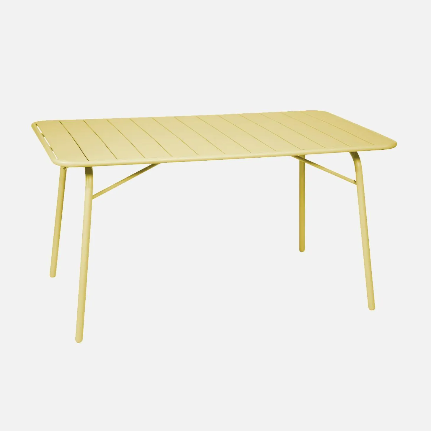 Klappbarer Gartentisch aus Stahl für 6 Personen