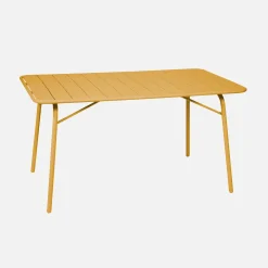 Klappbarer Gartentisch aus Stahl für 6 Personen