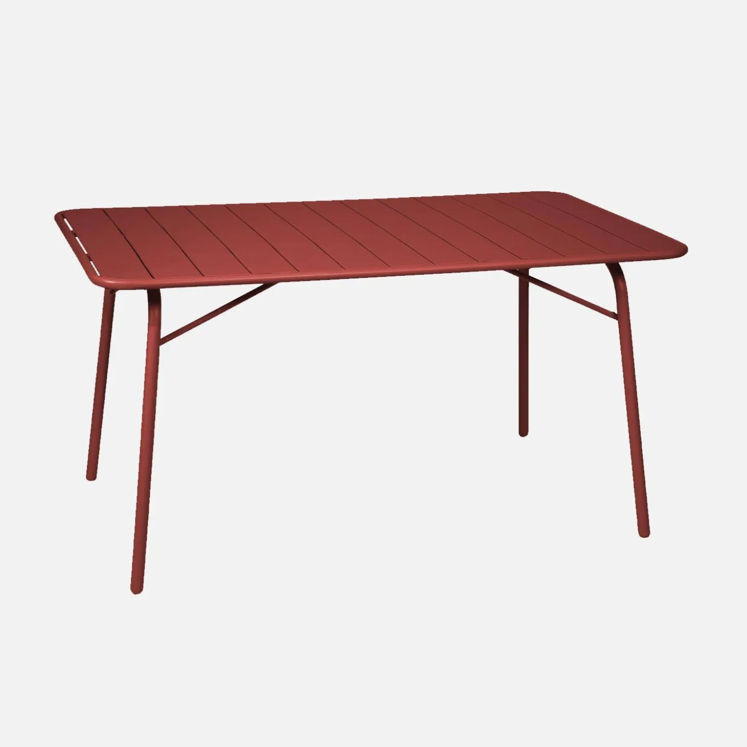 Klappbarer Gartentisch aus Stahl für 6 Personen