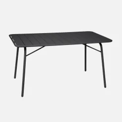 Klappbarer Gartentisch aus Stahl für 6 Personen