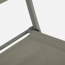 Klappbarer Gartentisch aus Stahl + 4 Stühle