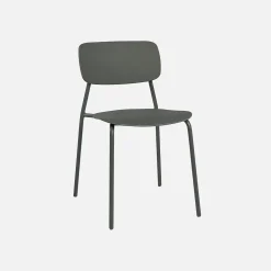 Klappbarer Gartentisch aus Stahl + 6 Stühle