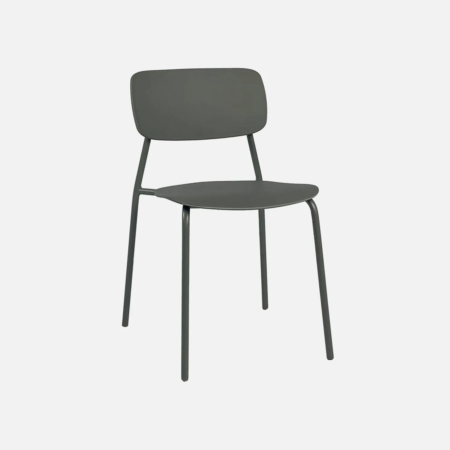 Klappbarer Gartentisch aus Stahl + 6 Stühle