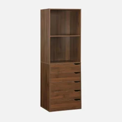 Kleiderschrankmodul 5 Schubladen 2 Regale