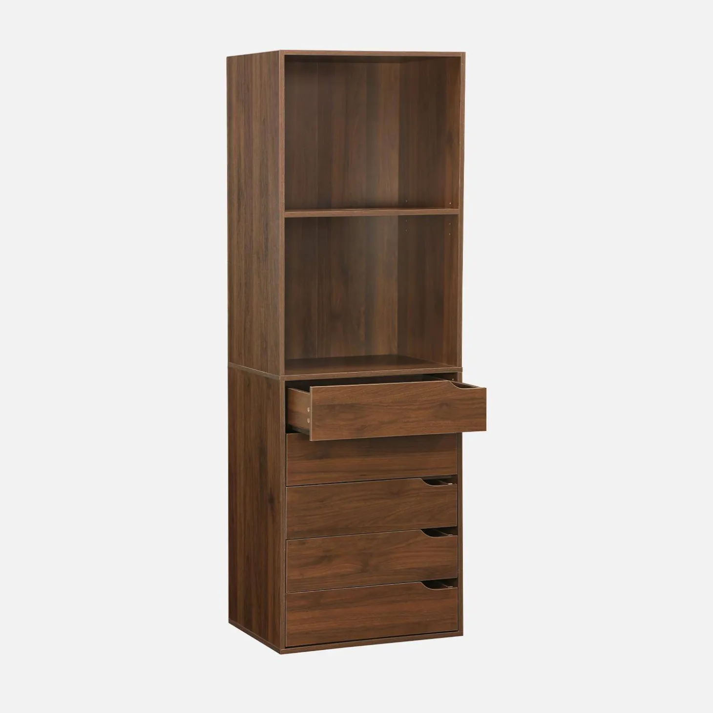 Kleiderschrankmodul 5 Schubladen 2 Regale