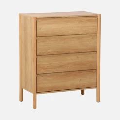 Kommode Holzdekor 4 Schubladen