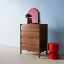 Kommode Holzdekor 4 Schubladen