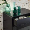 Kommode mit 3 Schubladen in abgerundeter Holzoptik