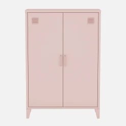 Kommode/Schrank im industriellen Stil aus Metall mit 2 Türen