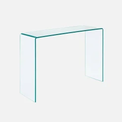 Konsole aus gehärtetem Glas