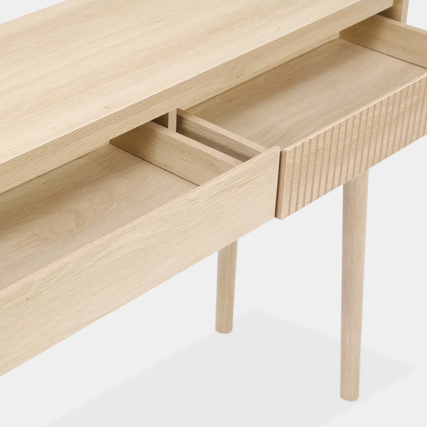 Konsole mit Holzdekor, 2 Schubladen