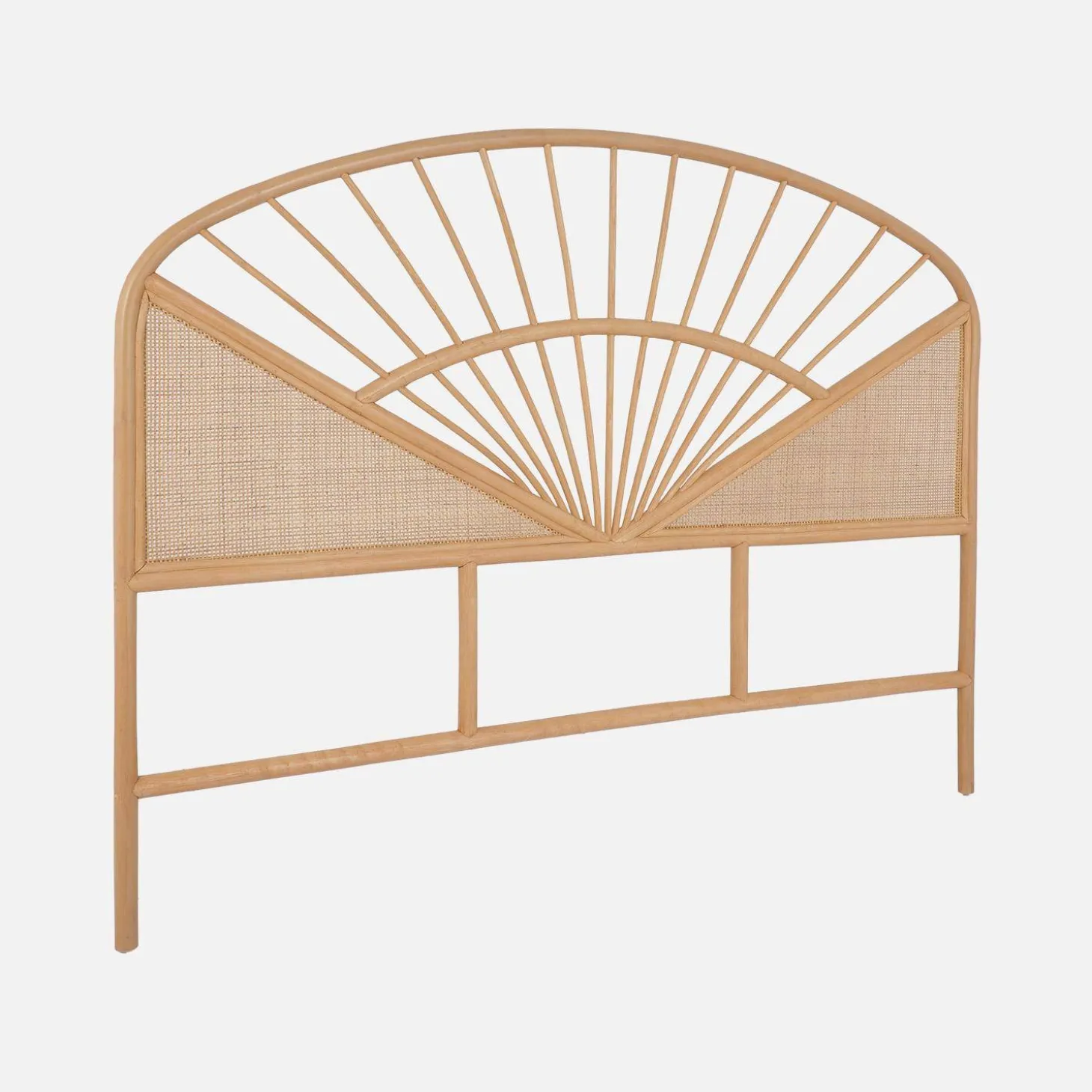 Kopfteil aus natürlichem Rattan und Rattan-Geflecht
