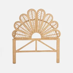 Kopfteil aus Rattan, naturfarben
