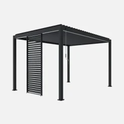 Lamellenwand 100cm für Pergola Triomphe 3x3m V2 3x4m 3x6m
