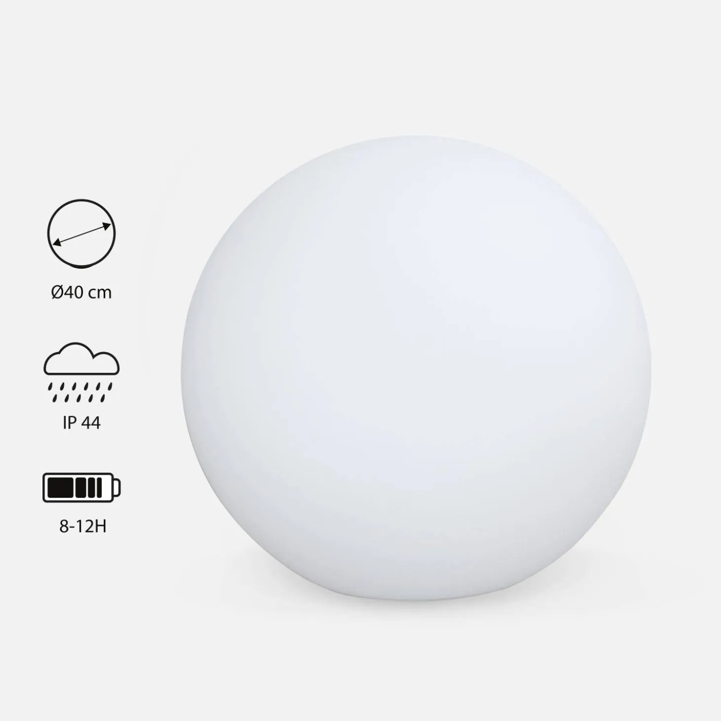 LED-Kugel - Dekorative Leuchtkugel, mit Fernbedienung