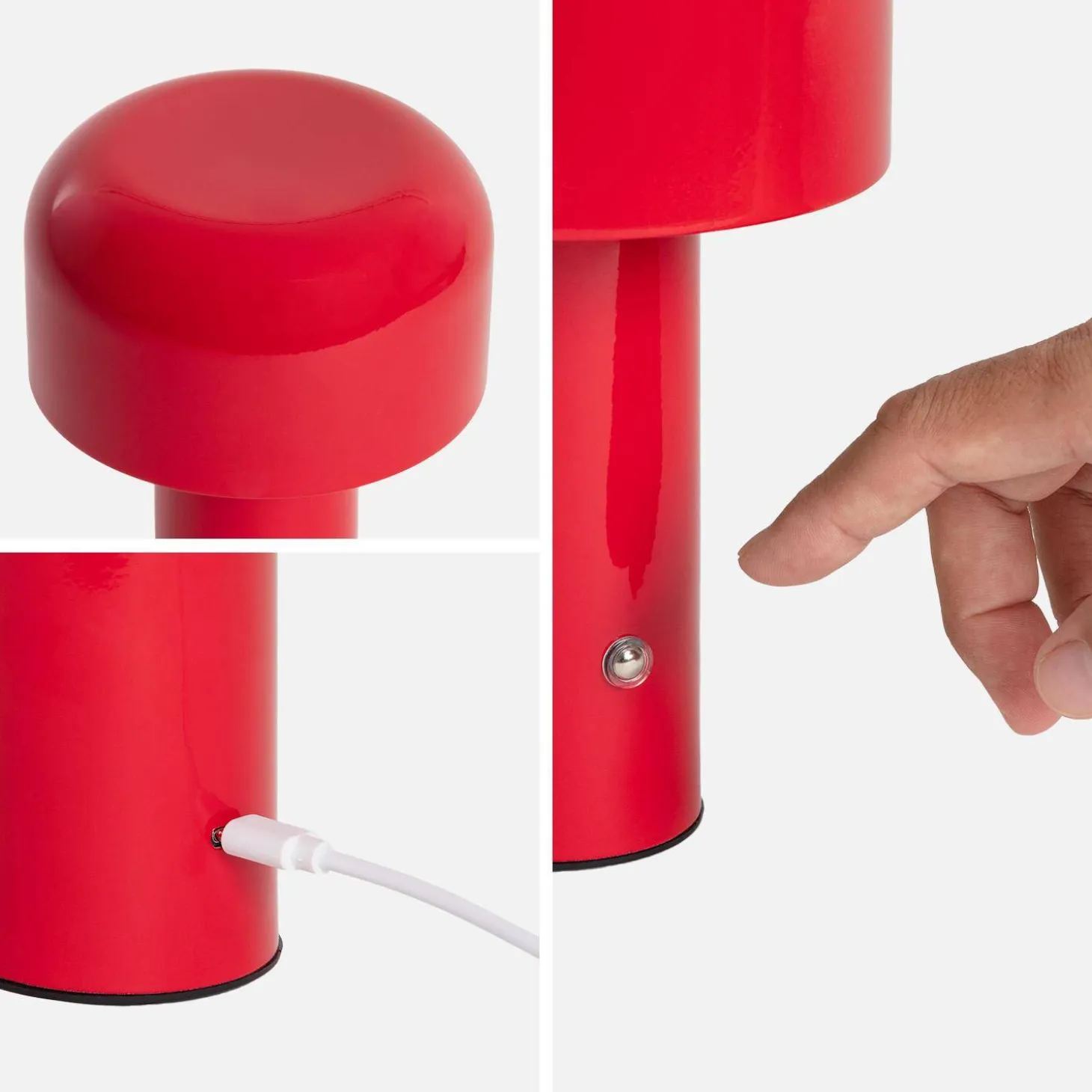LED-Tischlampe für innen aus Metall Ø 13 cm