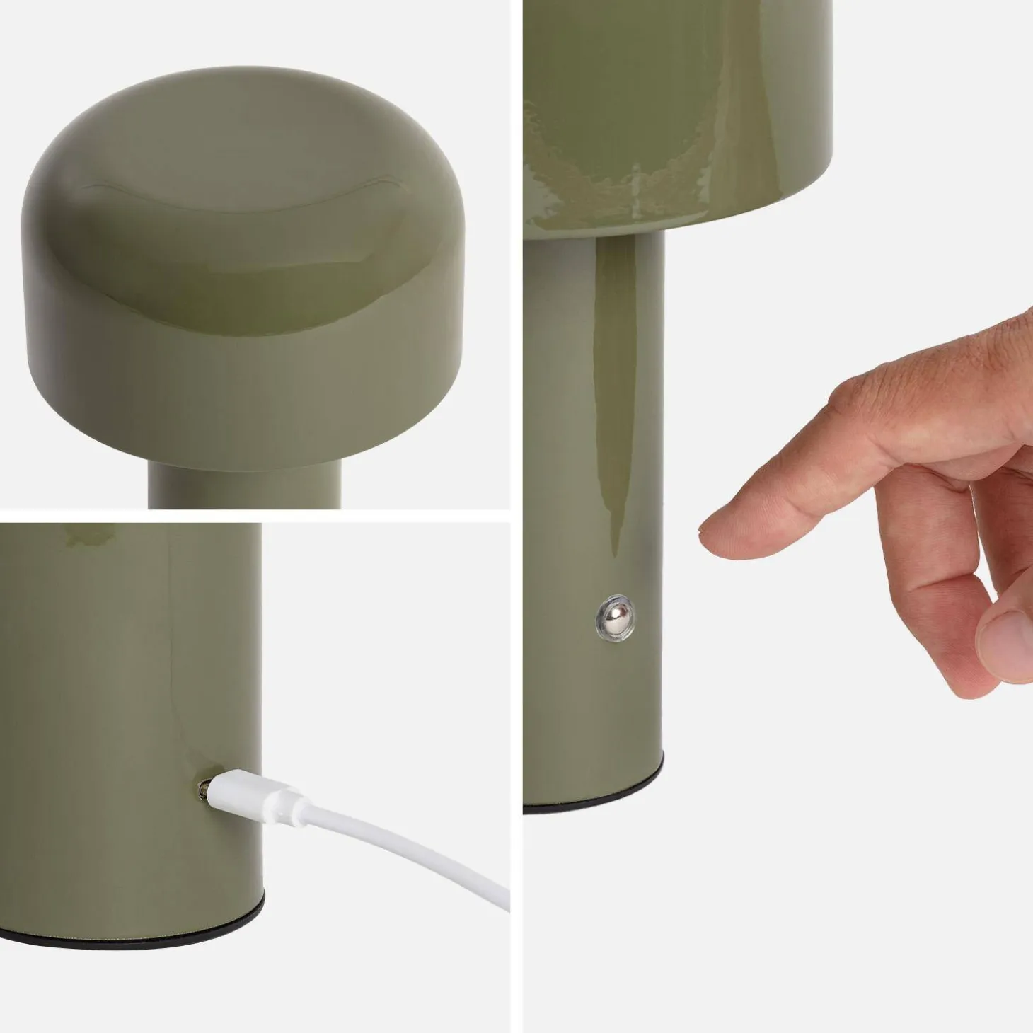 LED-Tischlampe für innen aus Metall Ø 13 cm