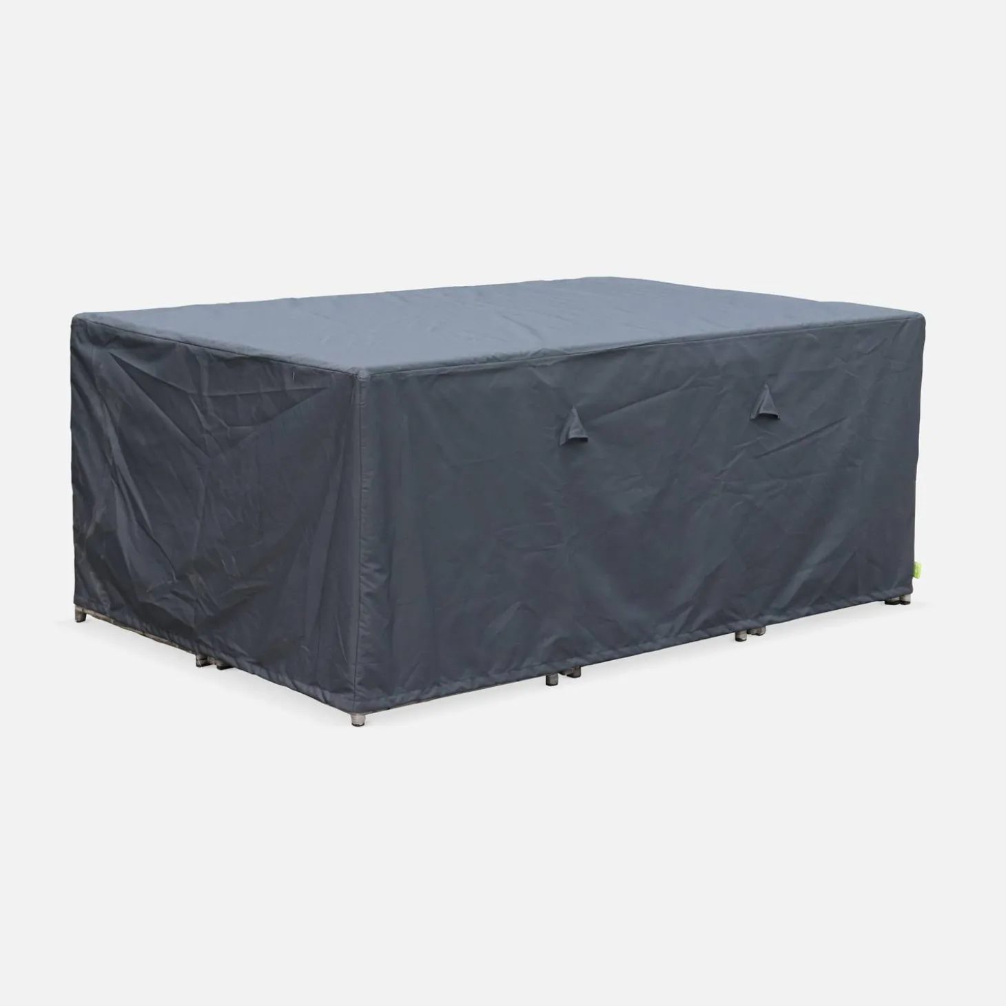 Lounge-Set aus Polyrattan 6-10 Sitzplätze + Schutzhülle dunkelgrau