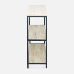 Metallregal mit Ablagen in Holzdesign