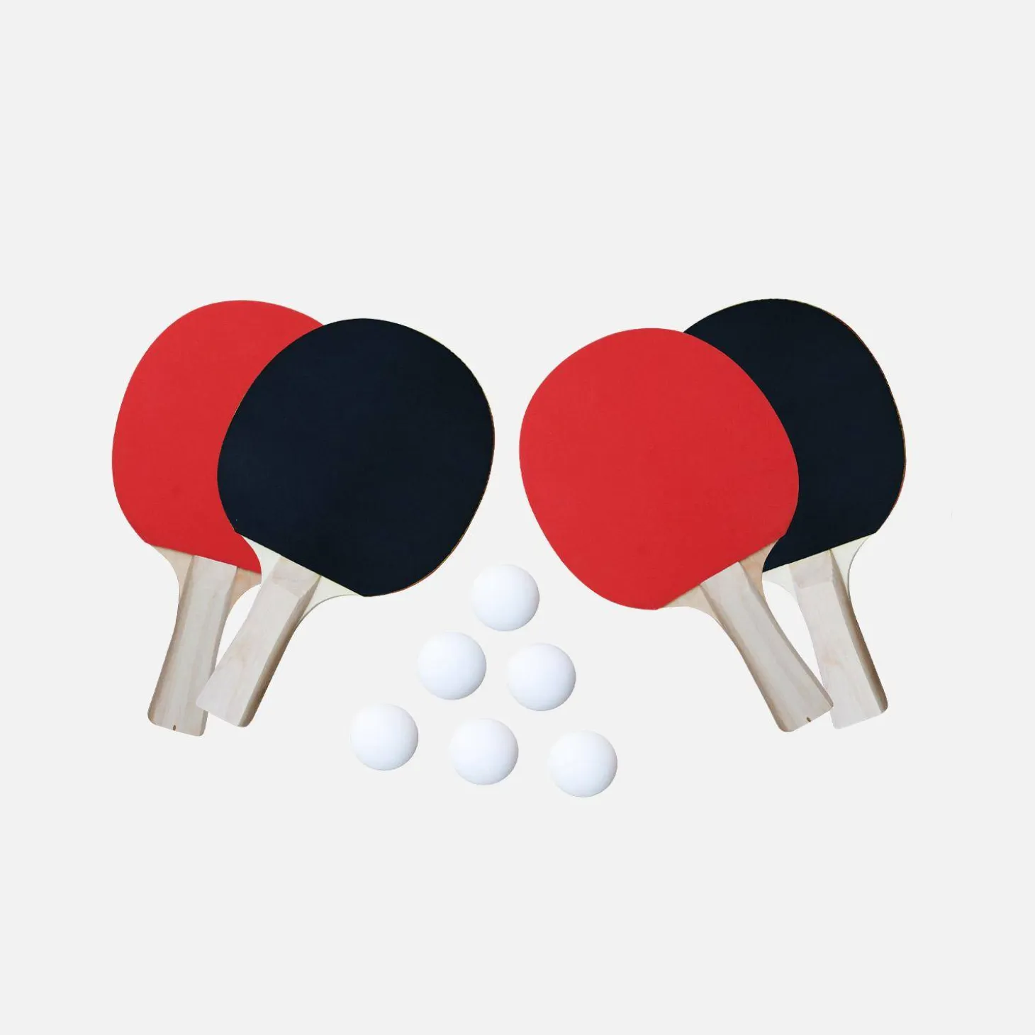 Mini-Tischtennisplatte Indoor, klappbar, mit 4 Schlägern und 6 Bällen