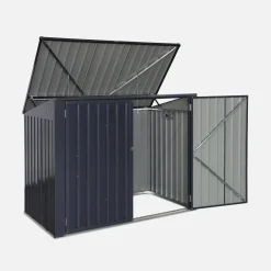 Mülltonnenbox 1,75m² aus verzinktem Stahl