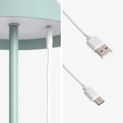 Mobile LED-Tischlampe für Innen- und Außenbereich H 135 cm