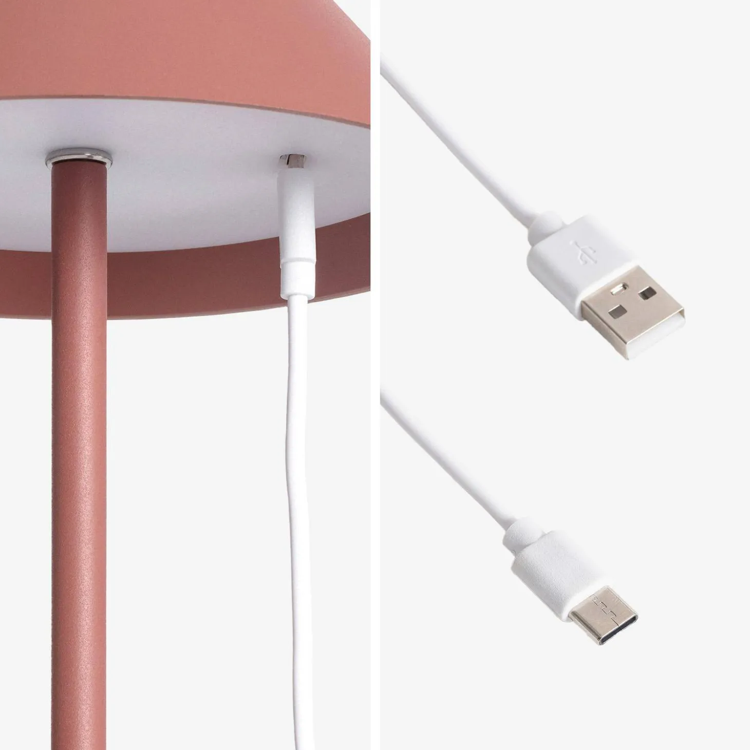 Mobile LED-Tischlampe für Innen- und Außenbereich H 135 cm