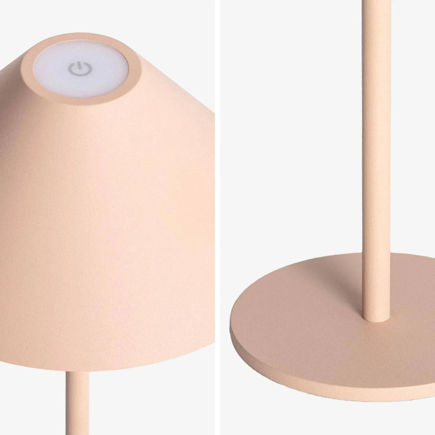 Mobile LED-Tischlampe für Innen- und Außenbereich H 135 cm