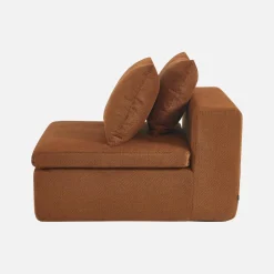 Modularer Sessel mit Chenille-Bezug 1-Sitzer