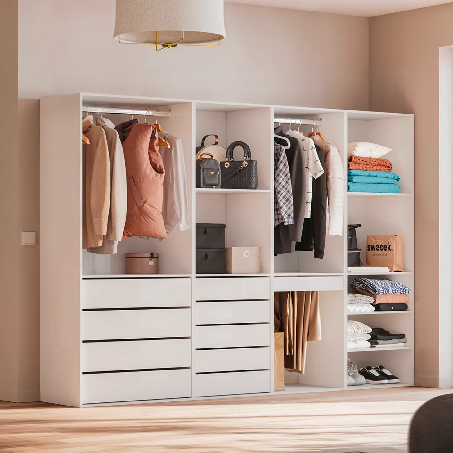 Modulares Ankleide-Set mit 4 Elementen