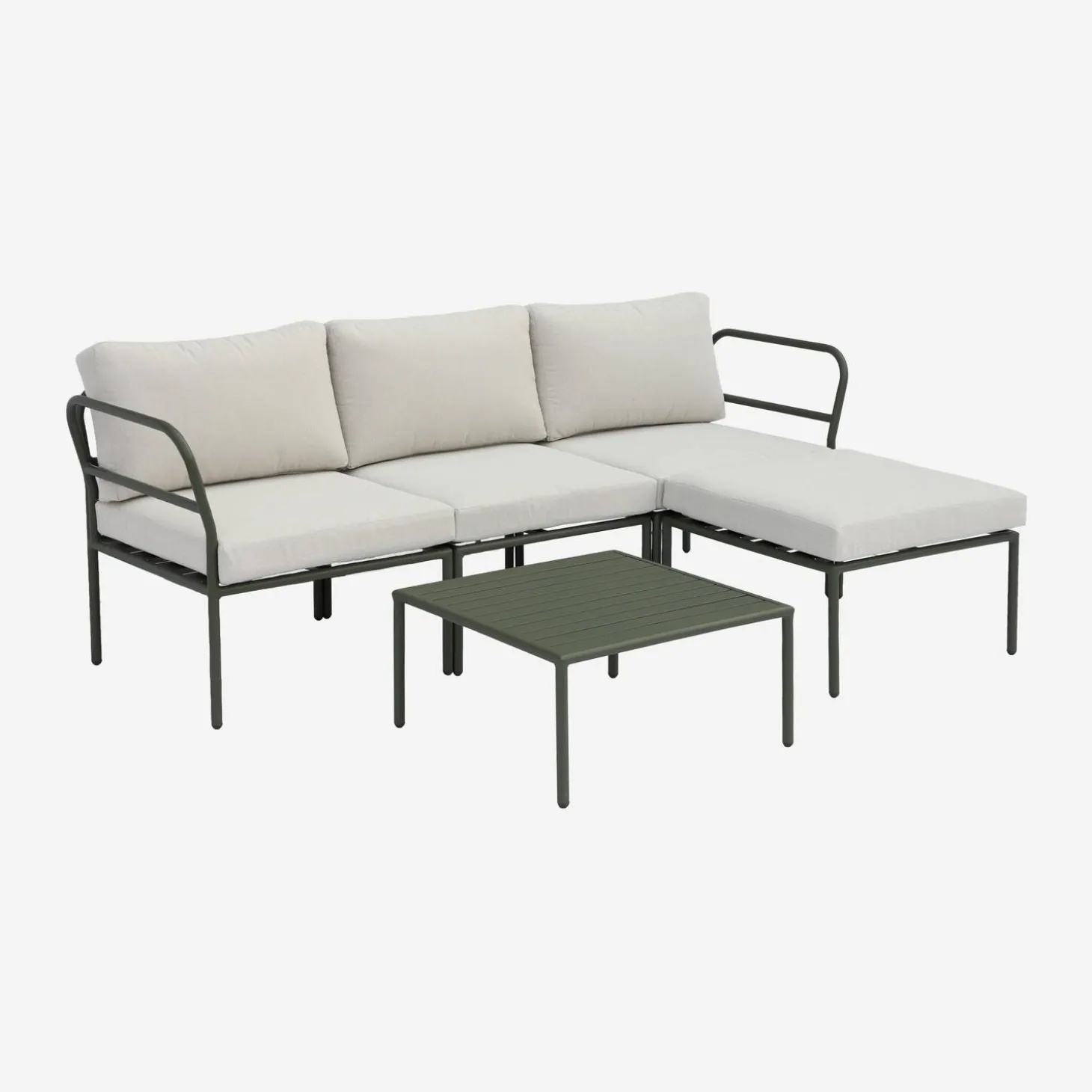 Modulares Gartenmöbel-Set aus Aluminium für 4 Personen
