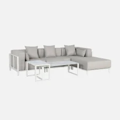 Modulares Gartenmöbel-Set aus Aluminium für 4 Personen