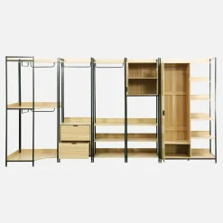 Modulares Kleiderschrank-Set mit 5 Elementen
