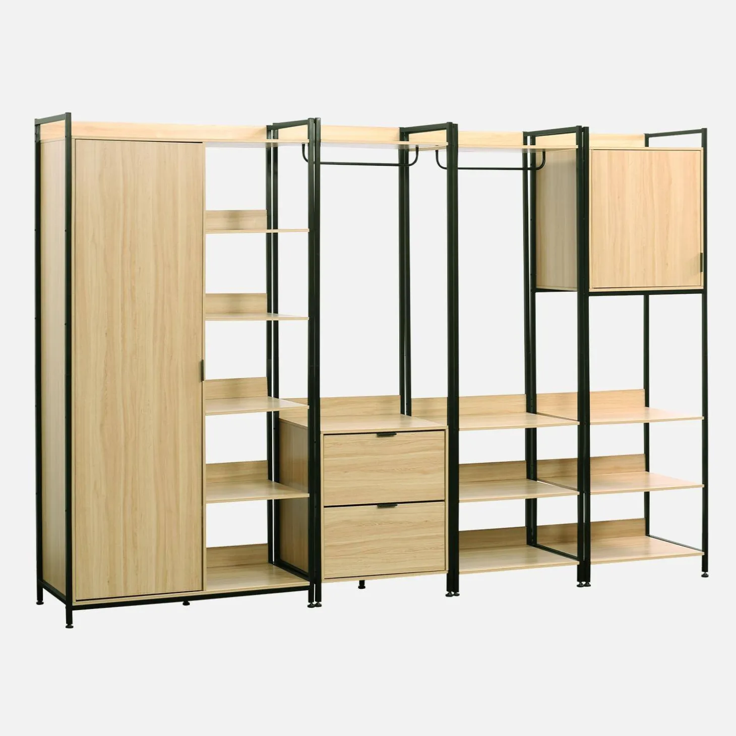 Modulares Kleiderschrank-Set mit 4 Elementen