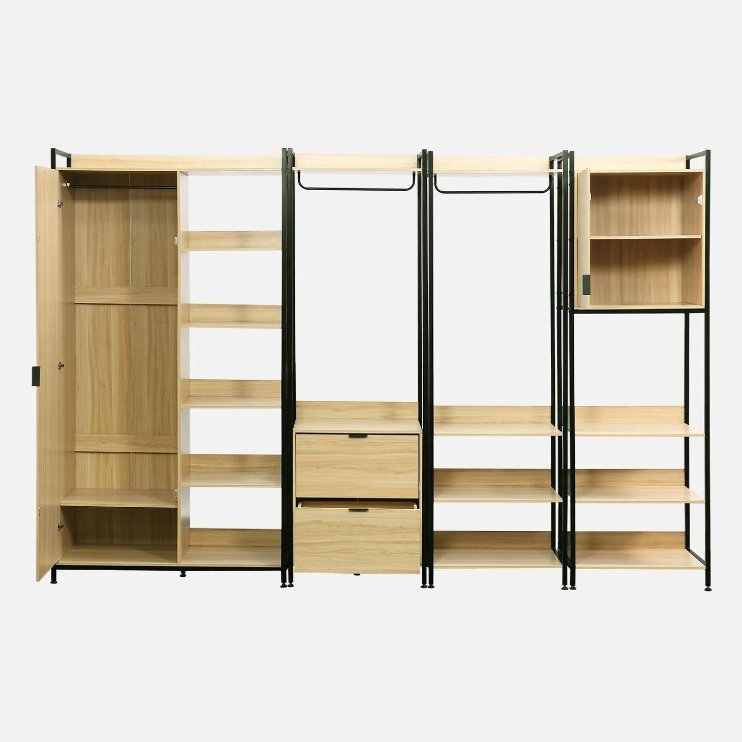Modulares Kleiderschrank-Set mit 4 Elementen