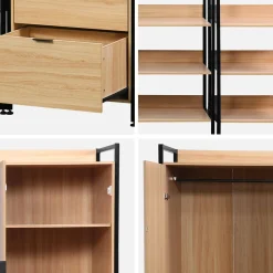 Modulares Kleiderschrank-Set mit 4 Elementen