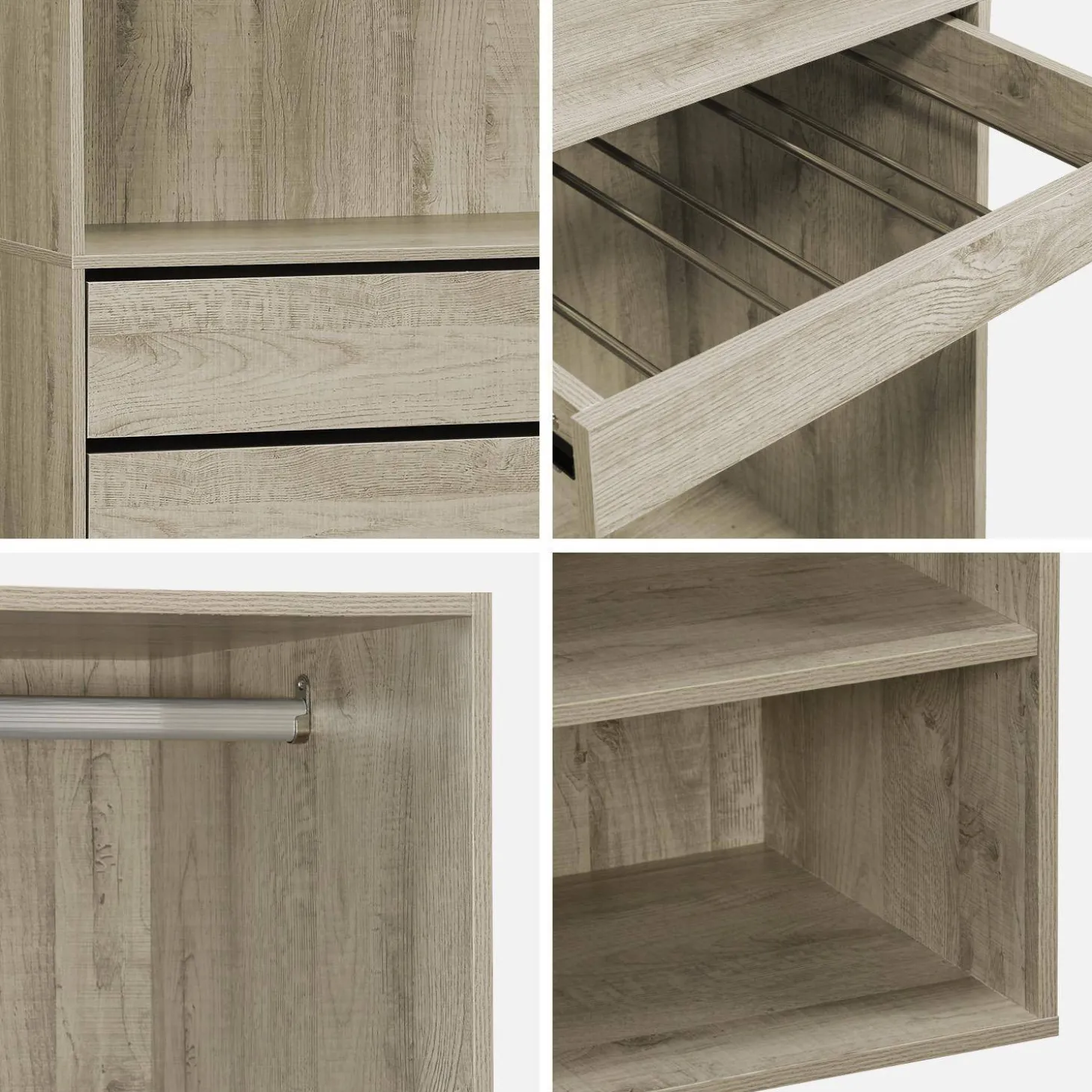 Modulares Kleiderschrank-Set mit 3 Elementen