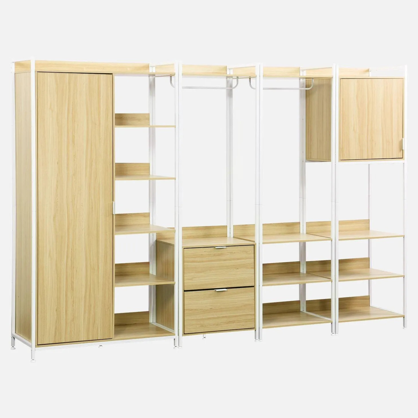 Modulares Kleiderschrank-Set mit 4 Elementen