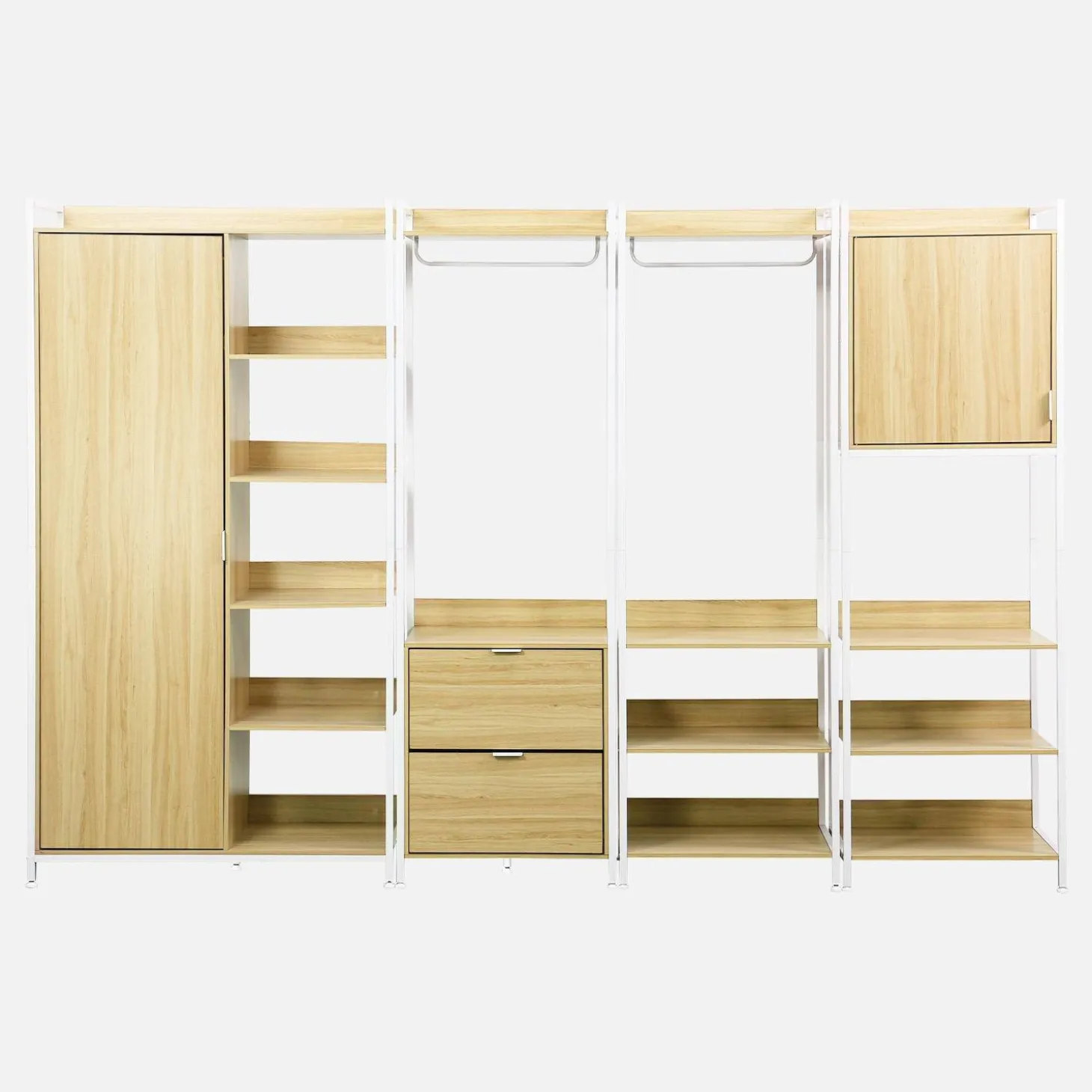Modulares Kleiderschrank-Set mit 4 Elementen