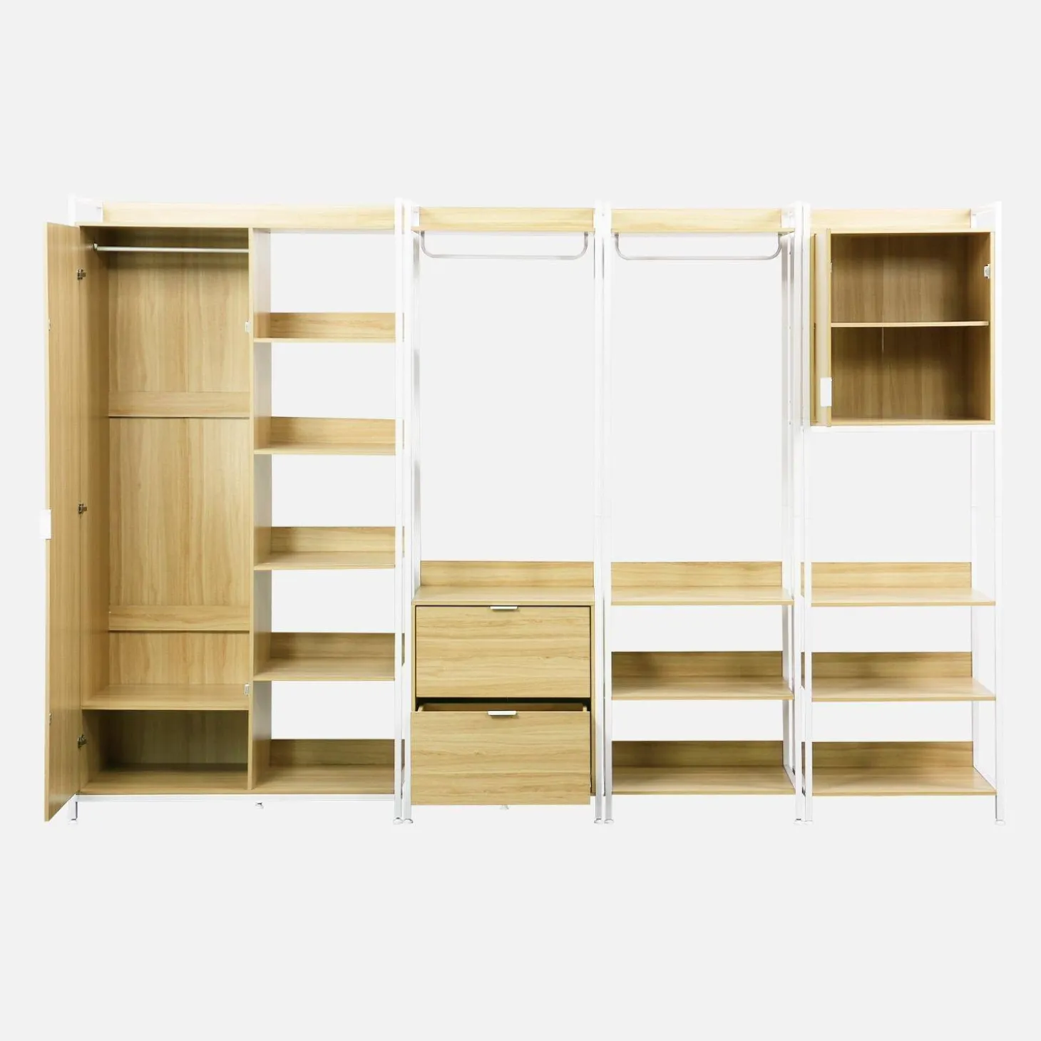 Modulares Kleiderschrank-Set mit 4 Elementen