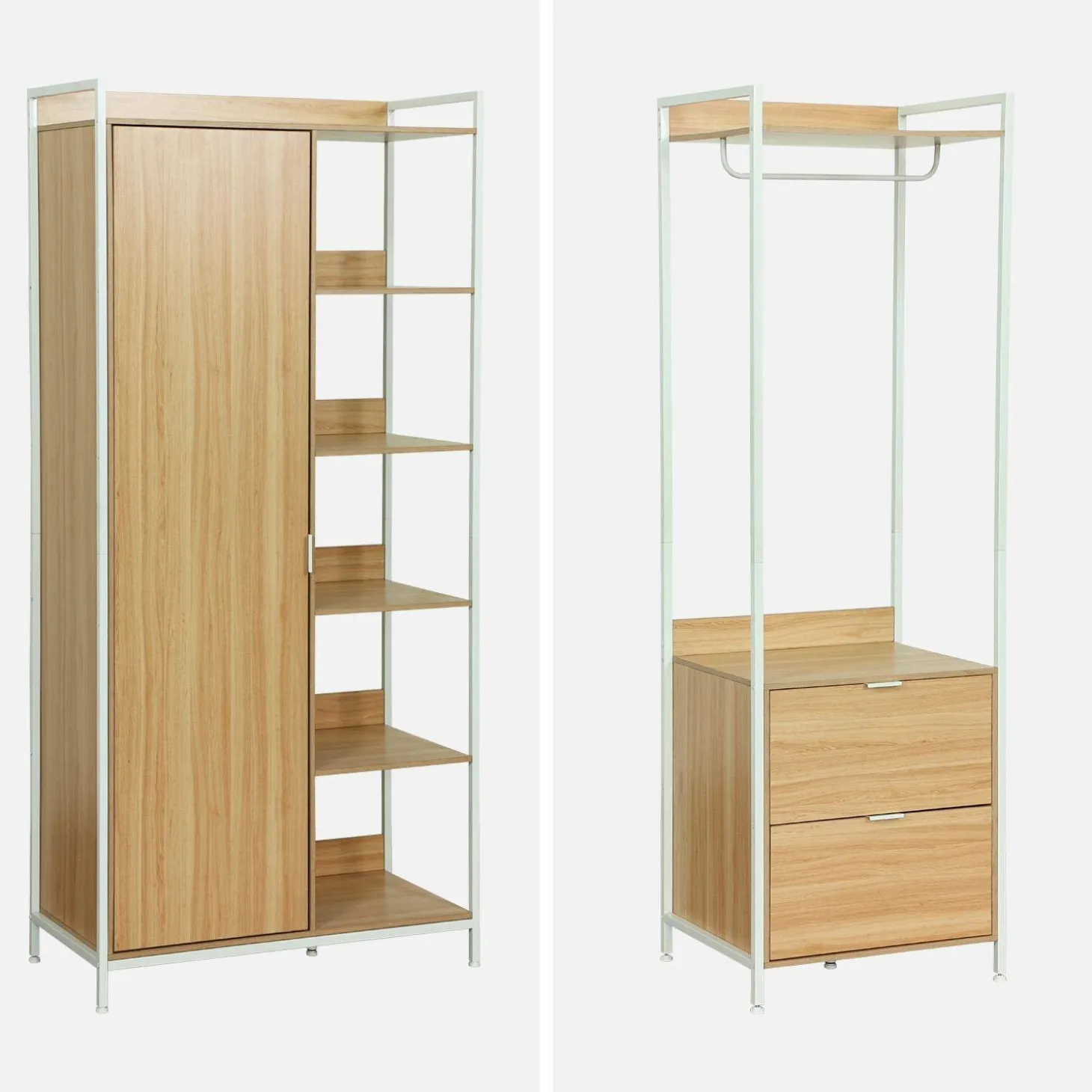 Modulares Kleiderschrank-Set mit 4 Elementen