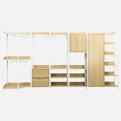 Modulares Kleiderschrank-Set mit 5 Elementen