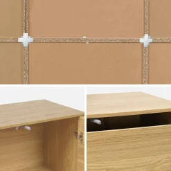 Modulares Regal Holzdekor 9 Elemente