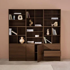 Modulares Regal Holzdekor 9 Elemente