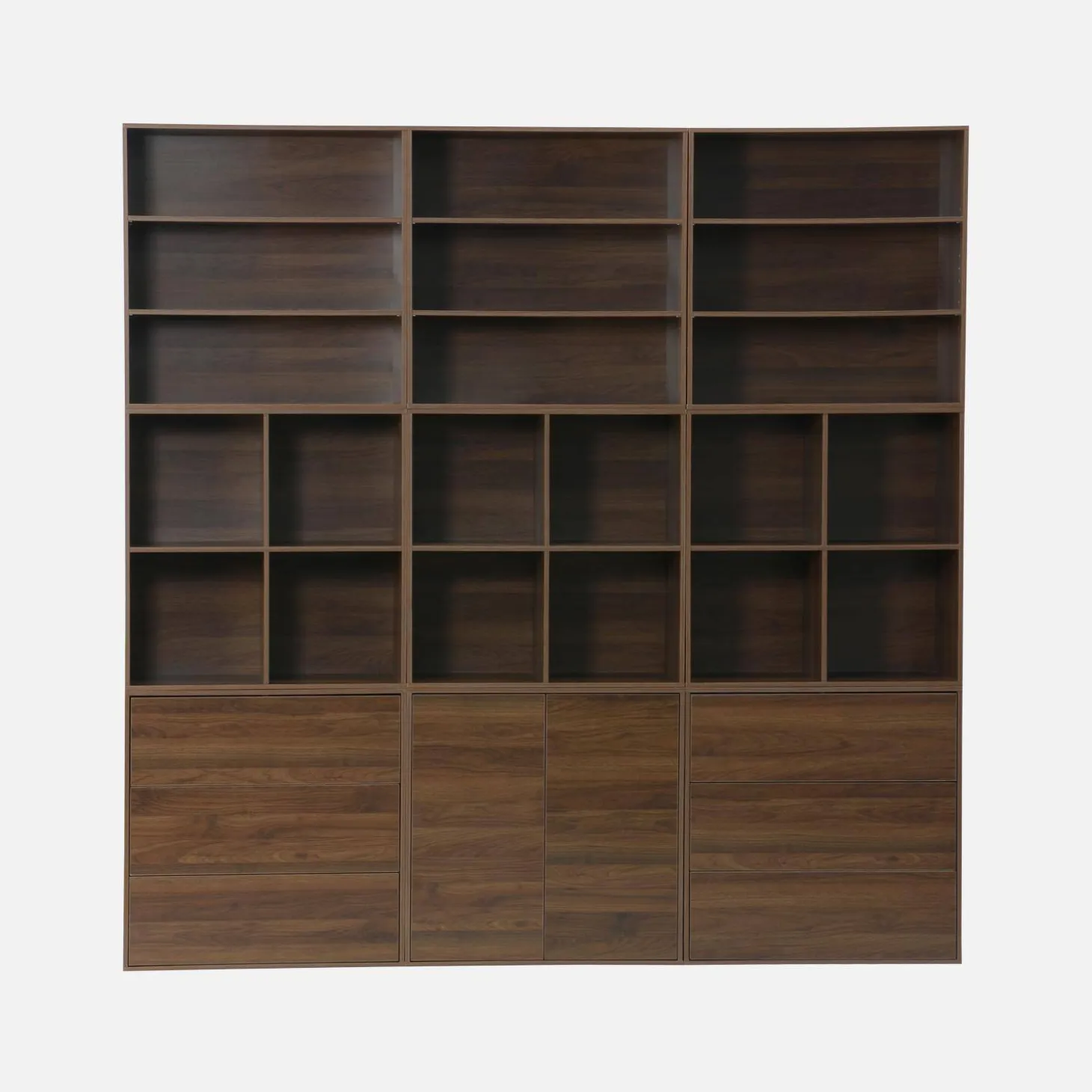 Modulares Regal Holzdekor 9 Elemente