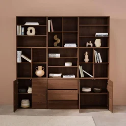 Modulares Regal Holzdekor 9 Elemente