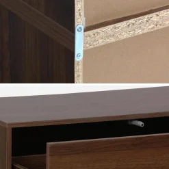 Modulares Regal Holzdekor 3 Elemente - 3 Schubladen 8 Fächer