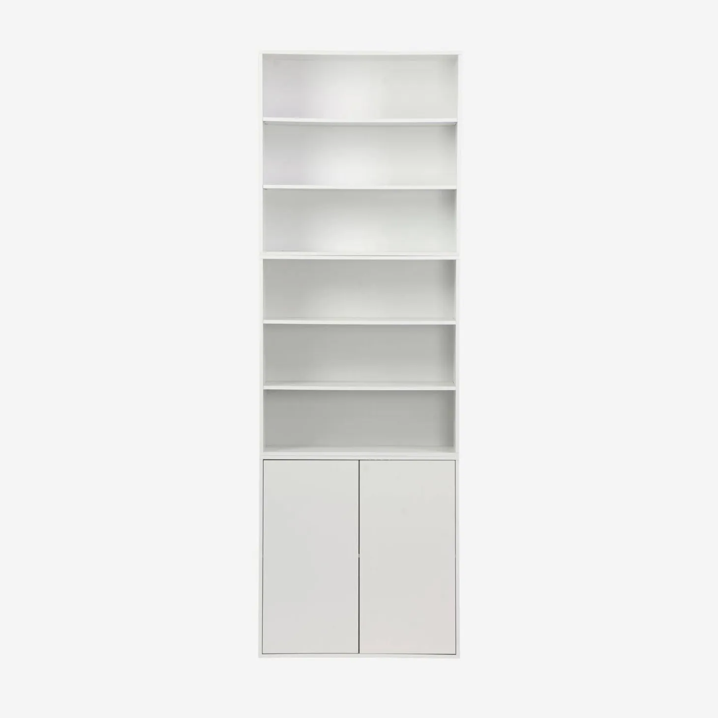 Modulares Regal Holzdekor 3 Elemente - 2 Türen 6 offene Fächer